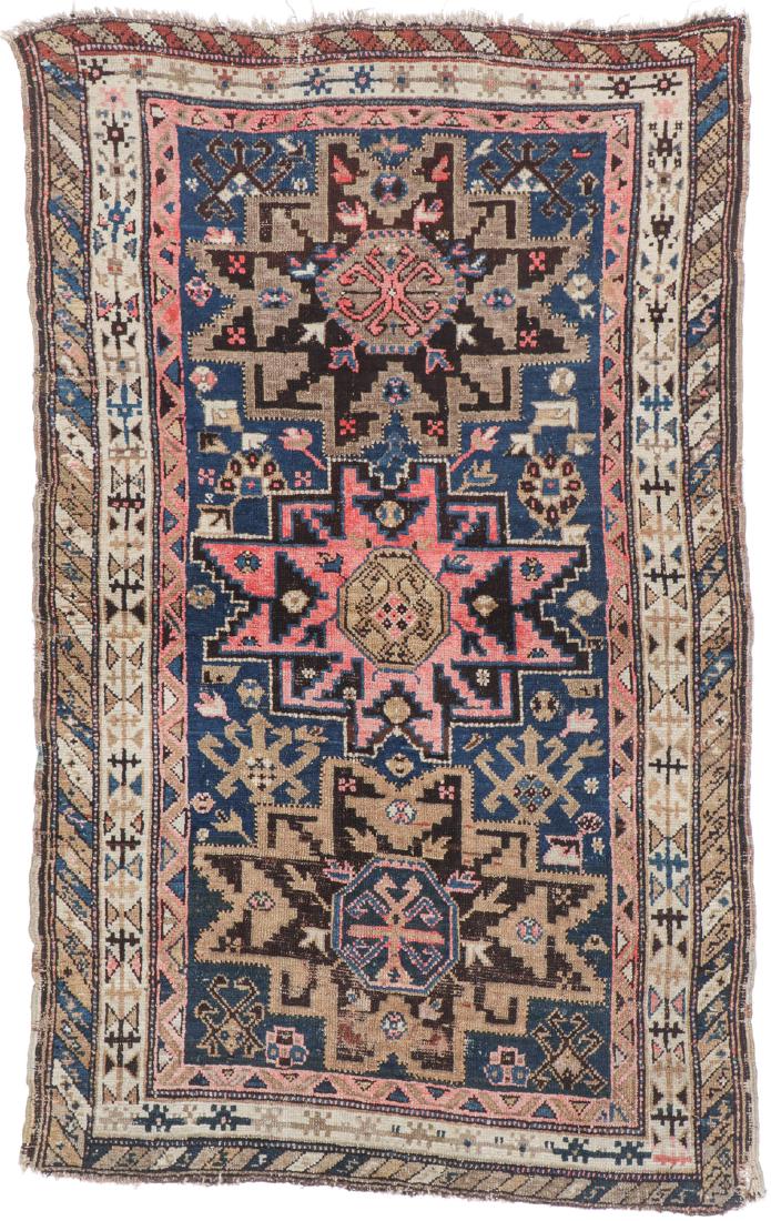 Antique Lesghi Rug, Caucasus: 3'4'' x 5'5'' (1 of 7)