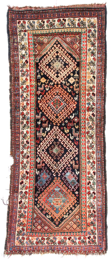 Antique Hamadan Rug, Persia: 3'4'' x 8'5'' (1 of 8)