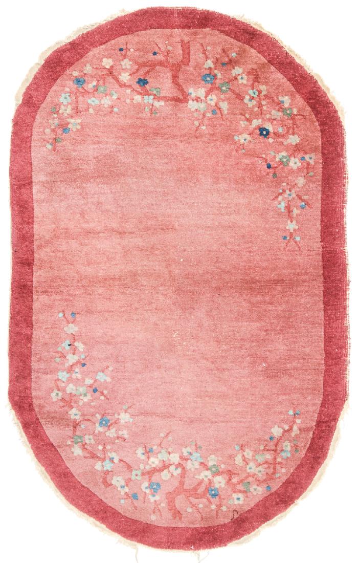 Antique Art Deco Rug, China: 3'1'' x 4'11'': Antique Art Deco Rug, China: 3'1'' x 4'11'' (94 x 150 cm). Early 20th c.