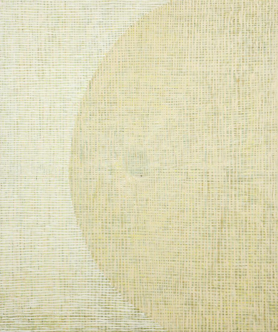 John Wilcox (1954-2012) "No 11", 1985: John Wilcox (American, 1954-2012) "No 11", 1985, oil painting on canvas. Provenance: Michael Klein Inc., NY. Size: 76'' x 64'' (193 x 163 cm, stretcher).