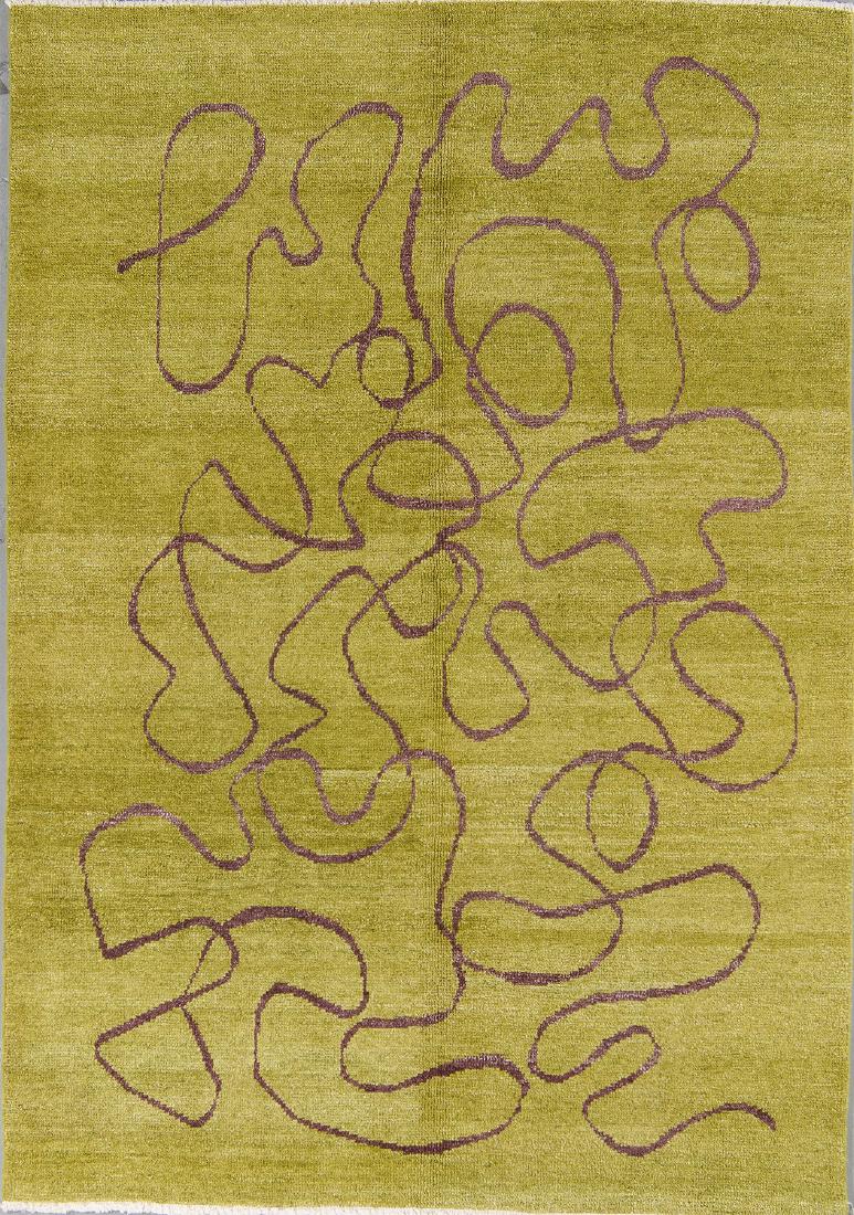 Modern Mid Century Style Natural Dye Rug: 6' x 8'8'' (1 of 3)