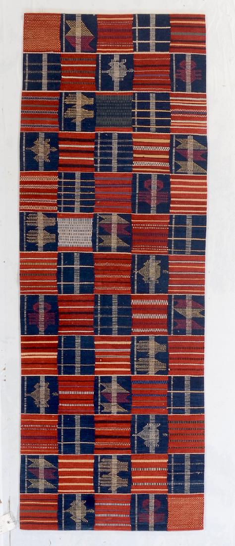 Fine Ashanti Style Kilim: 2'10'' x 7'10'' (1 of 3)