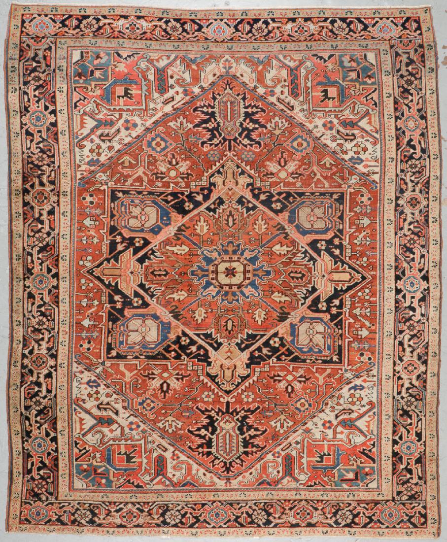 Antique Heriz Rug, Persia: 8'8'' x 10'9'' (1 of 7)