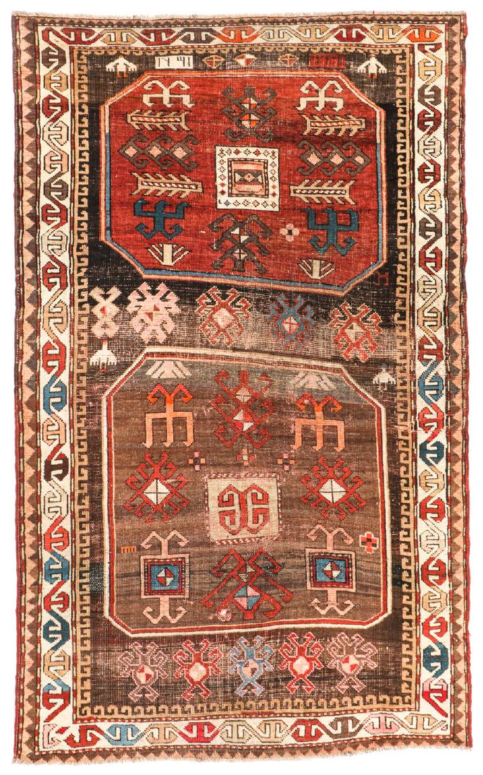 Antique Kazak Rug, Caucasus: 4'3'' x 6'11'' (1 of 7)
