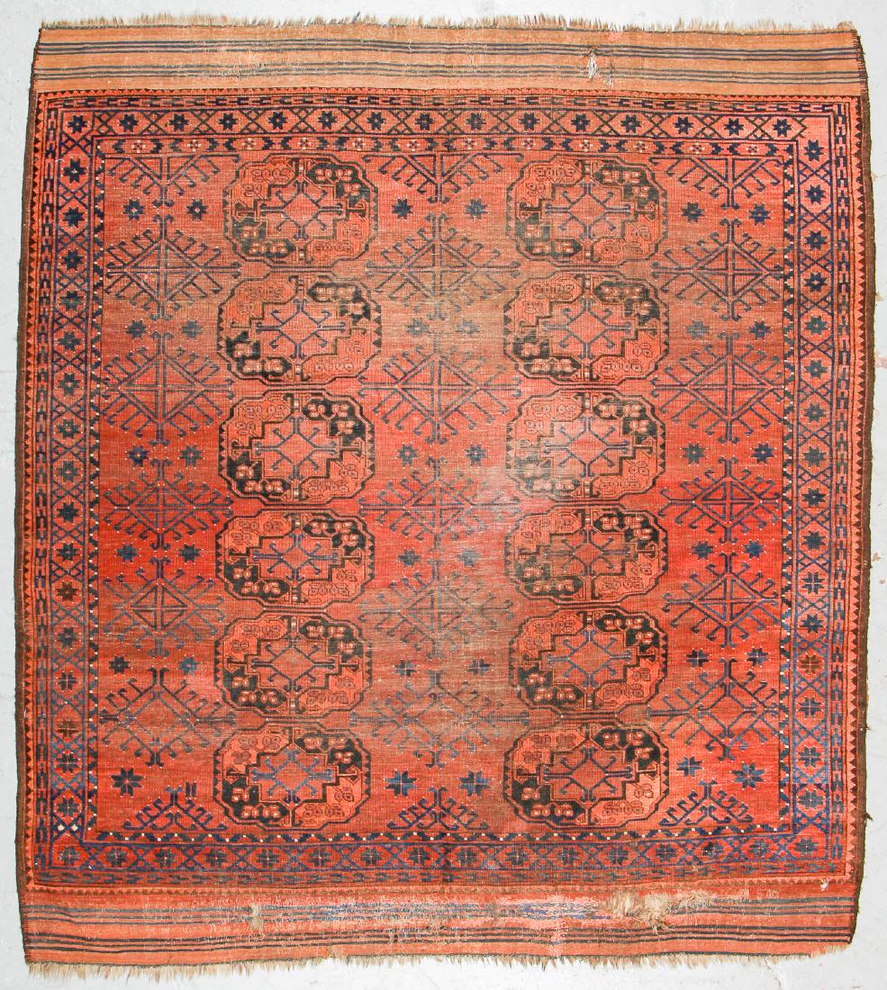 Antique Ersari Rug, Afghanistan: 7'9'' x 8'8'' (1 of 7)