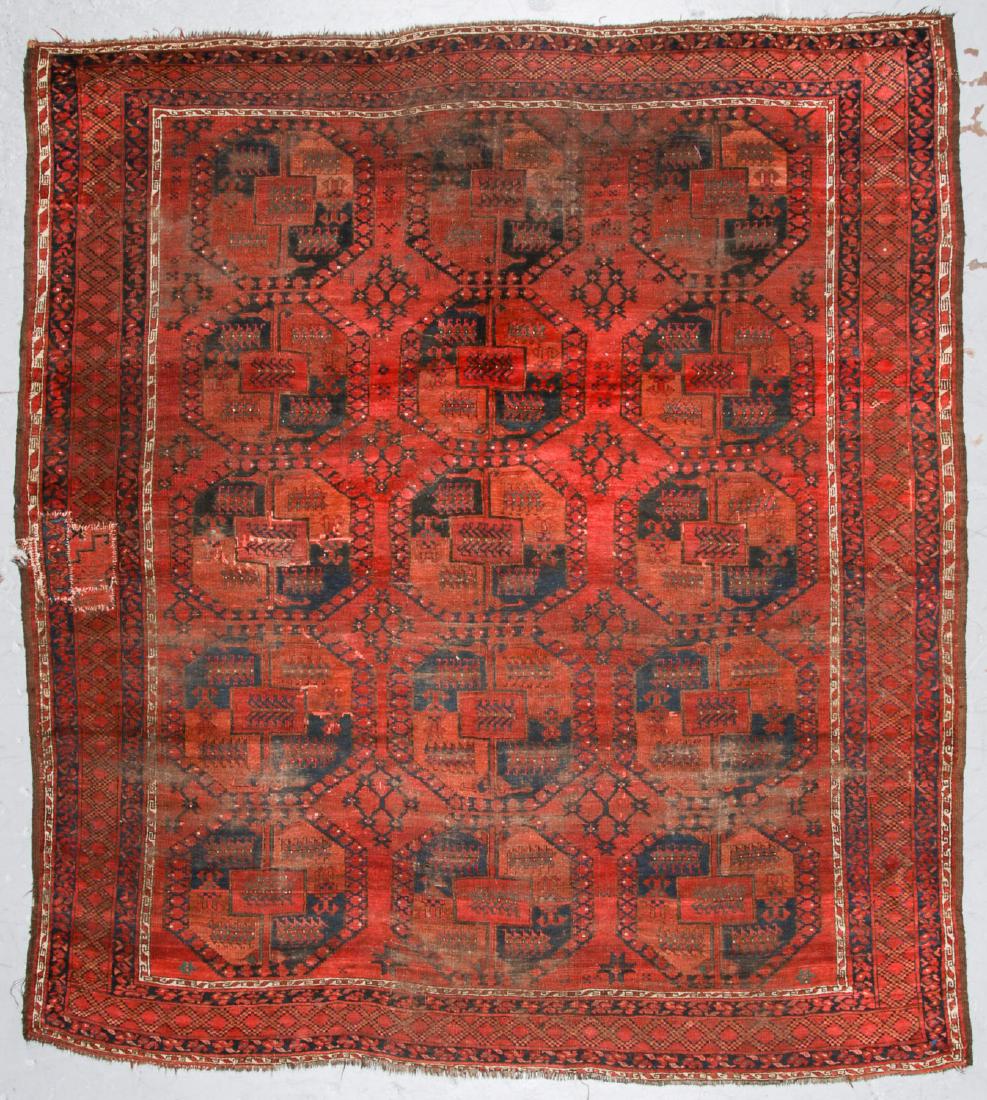Antique Ersari Rug, Afghanistan: 8'7'' x 9'4'' (1 of 8)