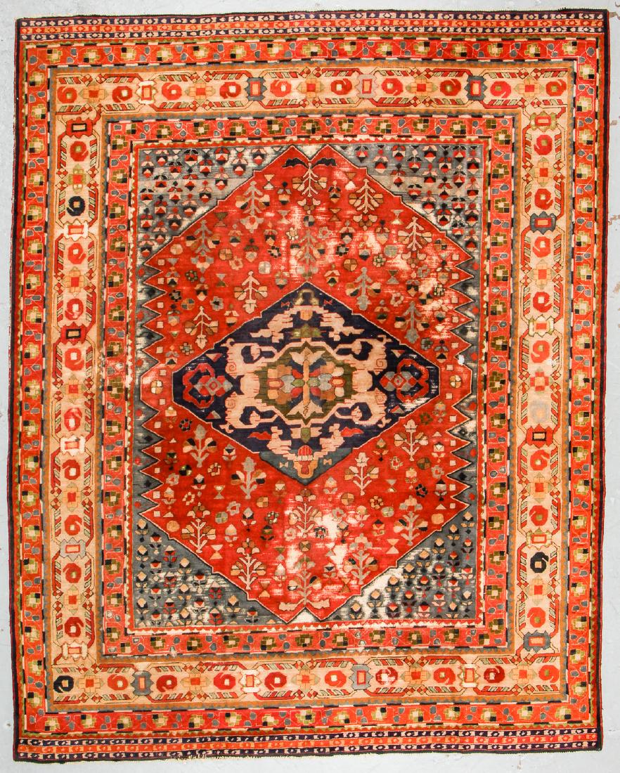 Antique European Hooked Rug in Oriental Pattern: 9' x (1 of 7)