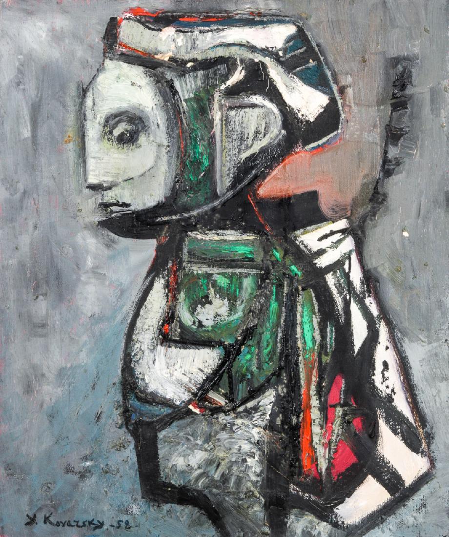 Yehoshua Kovarsky (1907-1967) Painting, 1958 (1 of 6)