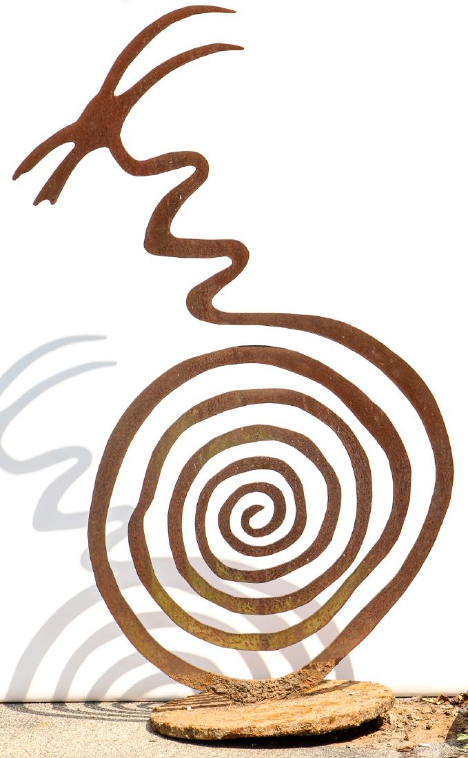 Large Outdoor Metal Sculpture (1 of 2)