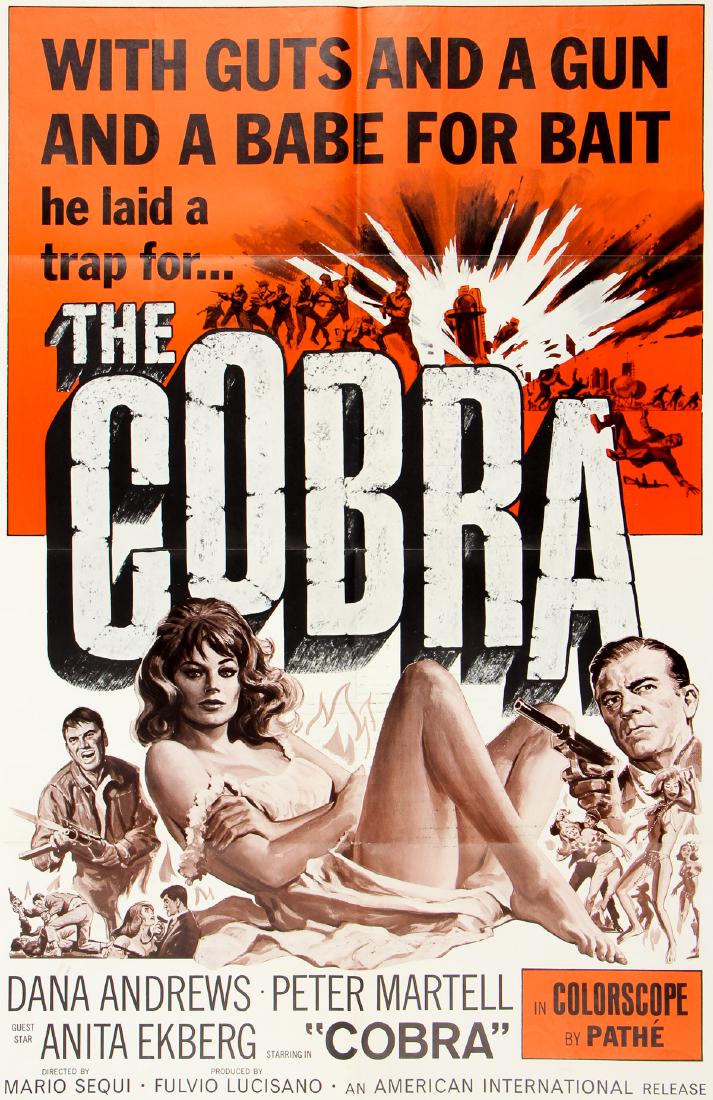 Period Film Poster, "The Cobra", 1967 (1 of 6)