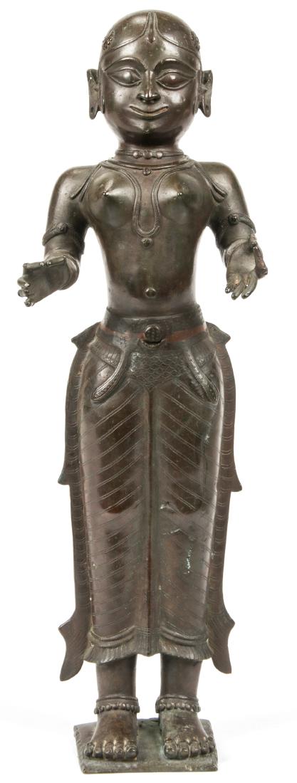 Cast Bronze Sculpture of a Female Deity, India (1 of 9)