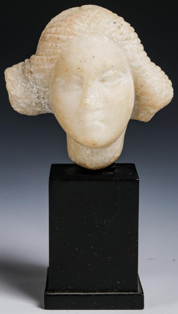 Roman White Marble Head of a Young Woman (1 of 6)