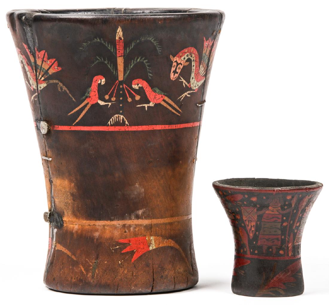 Pair of Kero, Colonial, Peru, 1530-1600 AD (1 of 6)