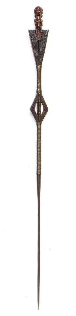 Luba "Kibango" Staff with Seated Female (1 of 3)