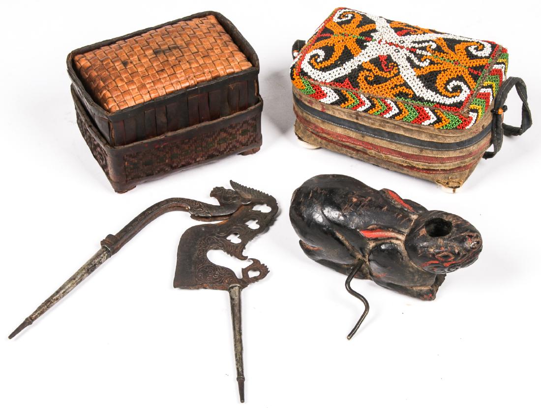 Lot of 4 Indonesian Ethnographic Objects (1 of 9)
