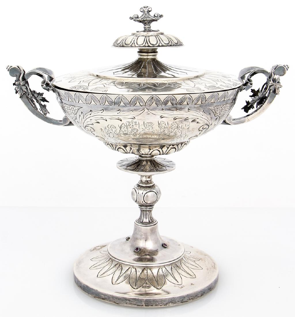 Important Robert Hendery Sterling Silver Judaica Cup (1 of 9)