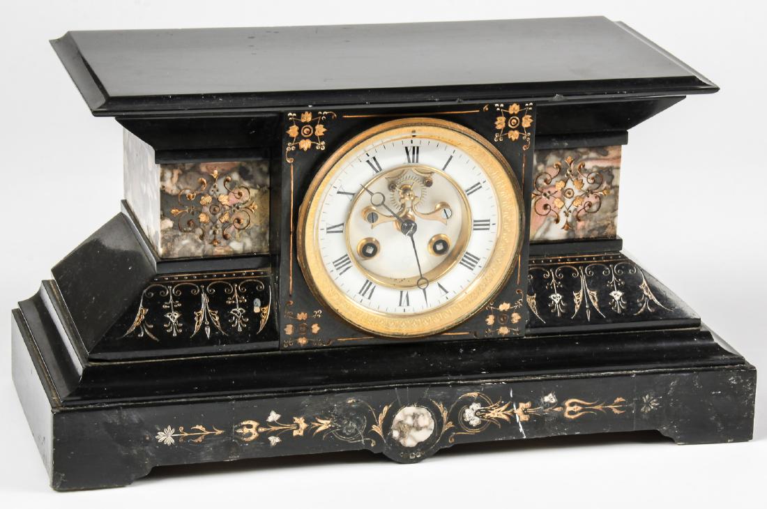 Victorian Marble Mantle Clock (1 of 4)