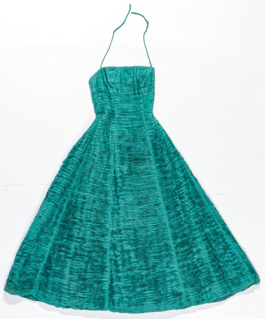 Vintage Sybil Connolly Dublin Cocktail Dress: Vintage Sybil Connolly Dublin Cocktail Dress. Provenance: The Estate of Mary Bert Gutman, Pennsylvania. Sizes: Bust: 33.75" (86 cm); Waist: 26.75" (68 cm) Length: 49" (124 cm); Skirt width: 45" (114 c