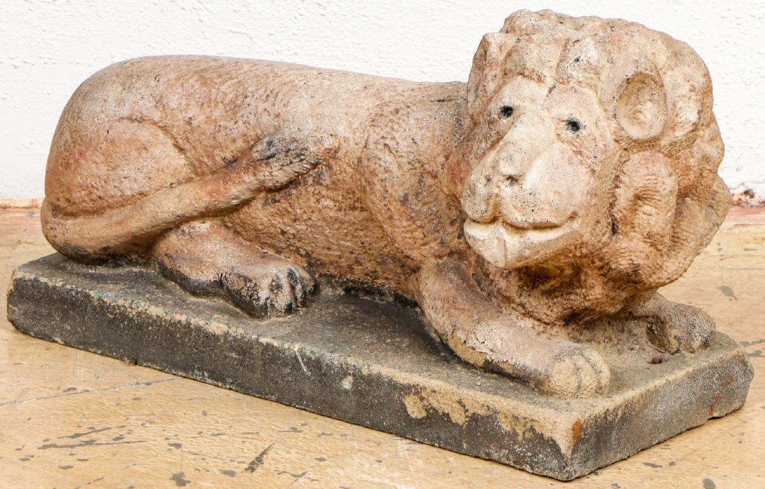 Stone Lion Garden Sculpture (1 of 6)