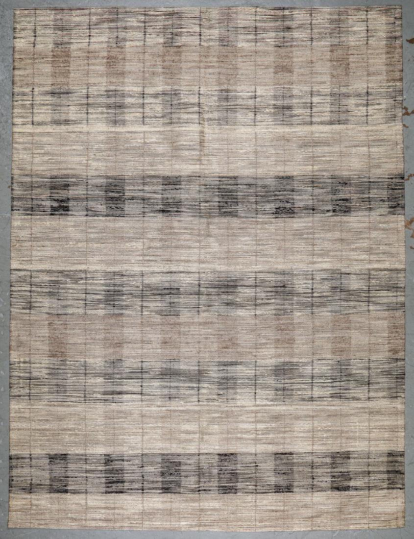 Mid Century Style Jute Jacquard Flatweave Rug: 9' x (1 of 2)