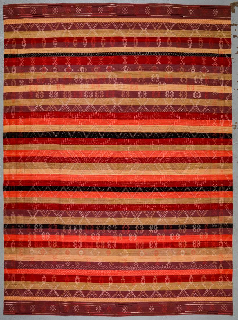 Caucasian Verneh Style Wool Kilim: 9'9'' x 13'4'' (1 of 2)