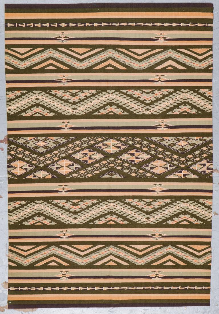 Caucasian Verneh Style Wool Kilim: 3'11'' x 5'10'' (1 of 2)
