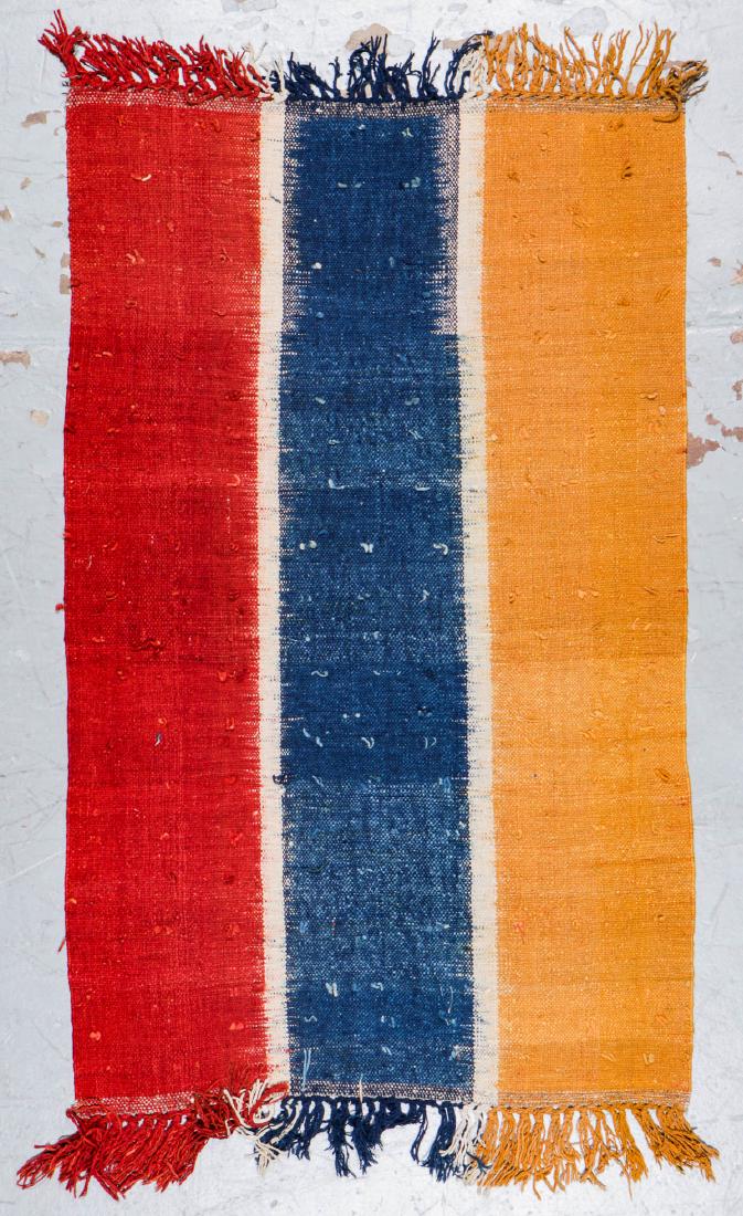 Tibetan Wool Ikat Style Kilim: 3'8'' x 6' (1 of 2)