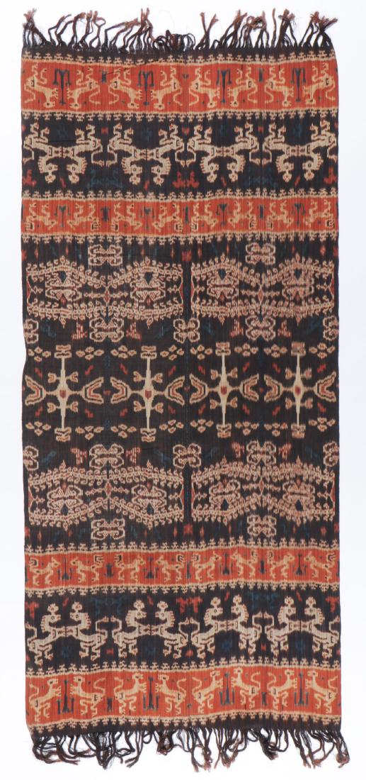 Old Indonesian Sumba Ikat Hingii w. Dutch Coat of Arms (1 of 4)