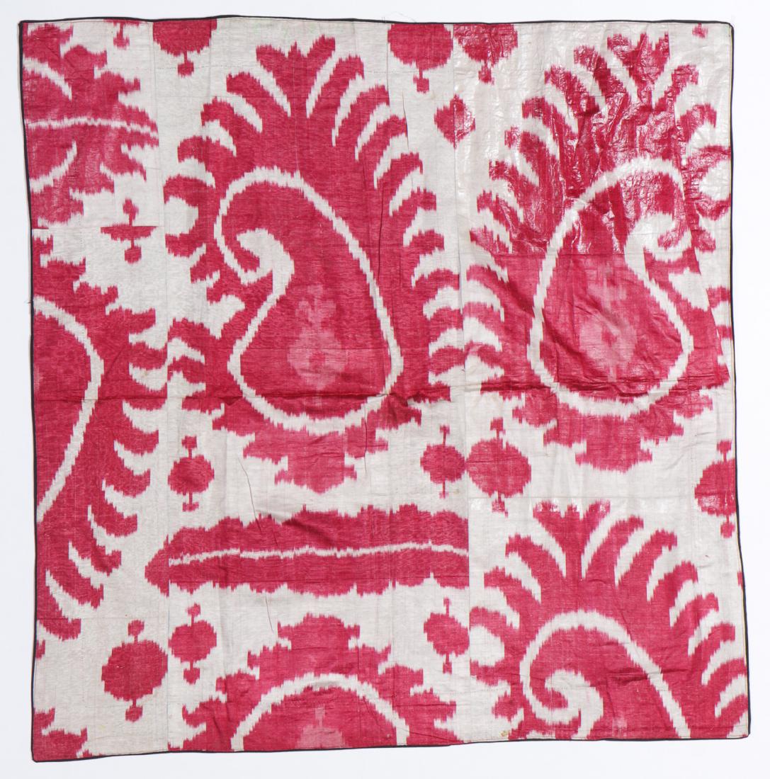 Antique Central Asian Silk Ikat Panel (1 of 4)