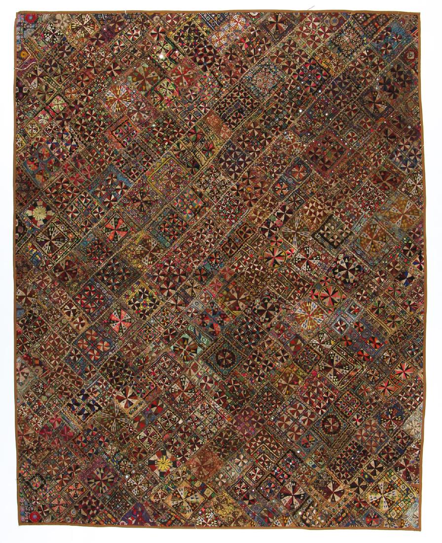Very Large Old Indian Patchwork Textile (1 of 4)