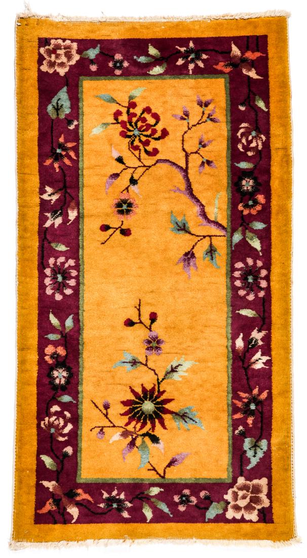 Chinese Art Deco Small Rug, Early 20th c (1 of 7)