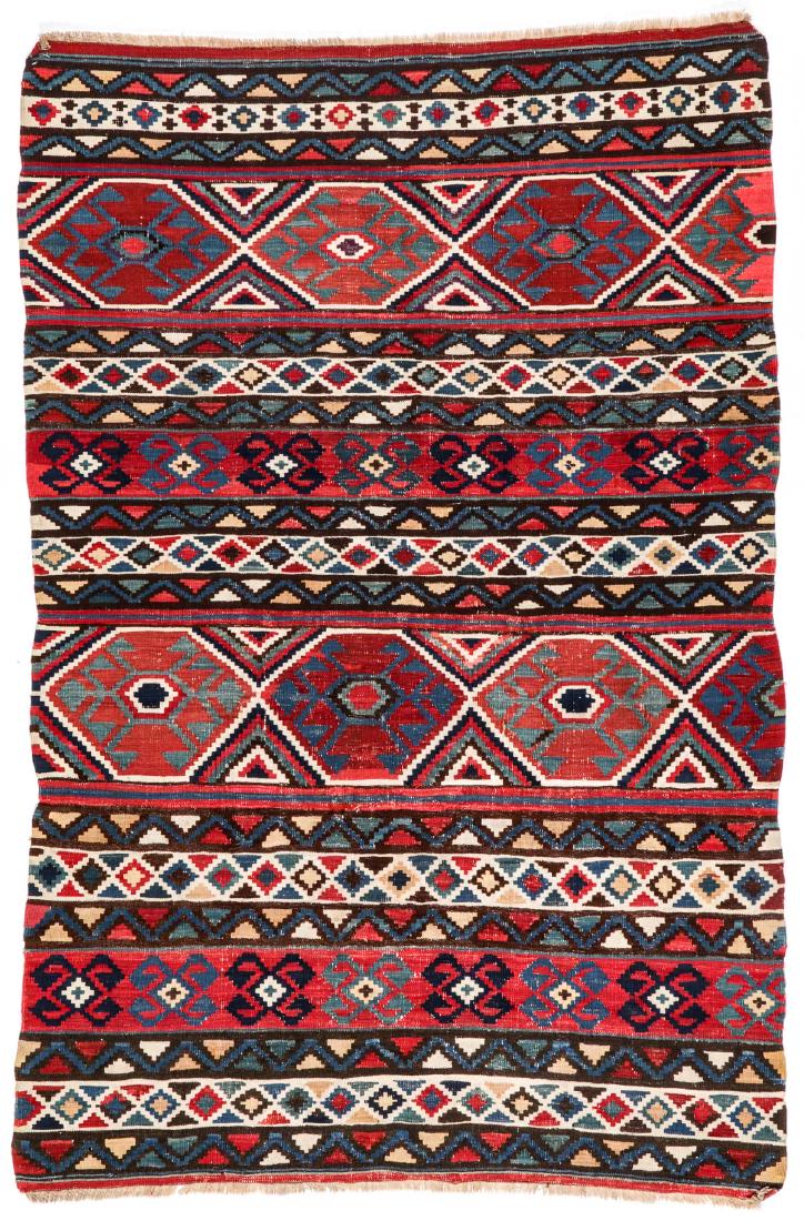 Antique Shirvan Kilim: 3'11'' x 5'11'' (1 of 5)