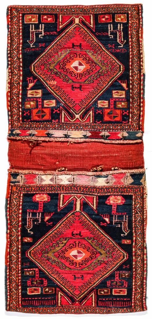 Persian Sumak Saddle Bag: 1'9'' x 3'11'' (1 of 7)