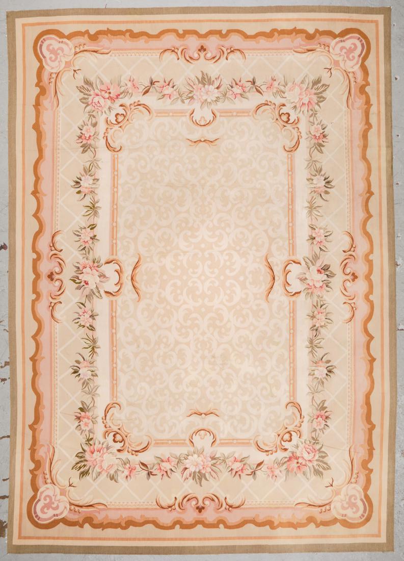 Vintage Aubusson Tapestry Carpet: 9'9'' x 13'10'' (1 of 7)