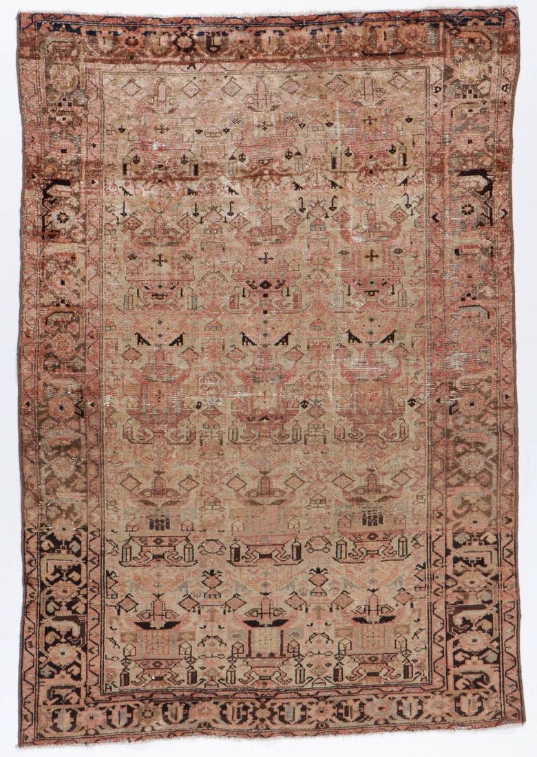 Antique Hamadan Rug: 4'4'' x 6'3'' (1 of 7)