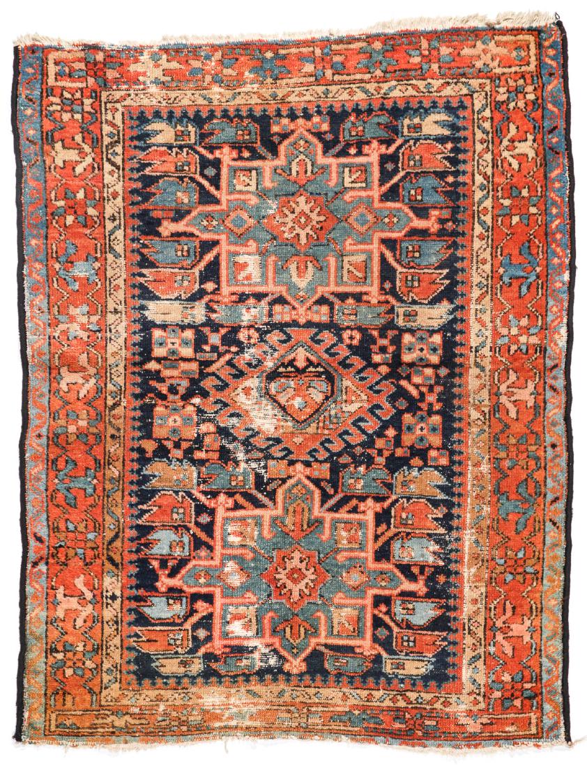 Antique Karadja Rug: 3'3'' x 4'2'' (1 of 7)