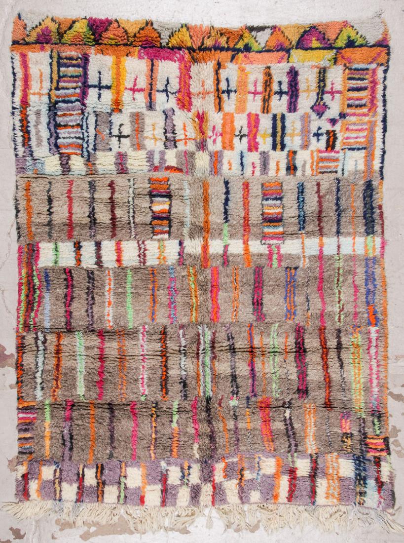 Modern Moroccan Rug: 5'4'' x 6'11'' (1 of 7)