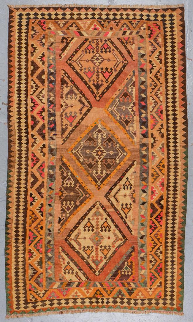 Vintage Shiraz Kilim: 5'3'' x 9'0'' (1 of 5)