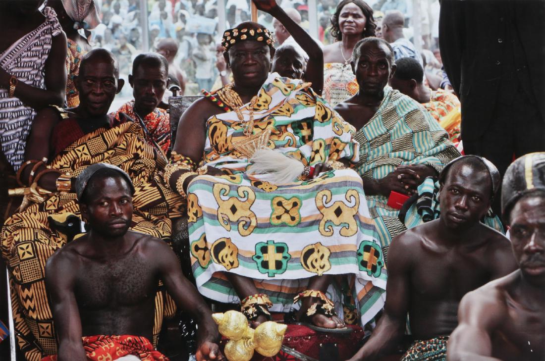 George Osodi (Nigerian, b. 1974) "10th Anniversary: George Osodi (Nigerian, b. 1974) "10th Anniversary Celebration of Asantehene (King of the Ashanti people) Otumfuo Nana Osei Tutu II", 2009. Epson Luster Print on Aluminum. Size: 13'' x 19.75'' (33 x 5