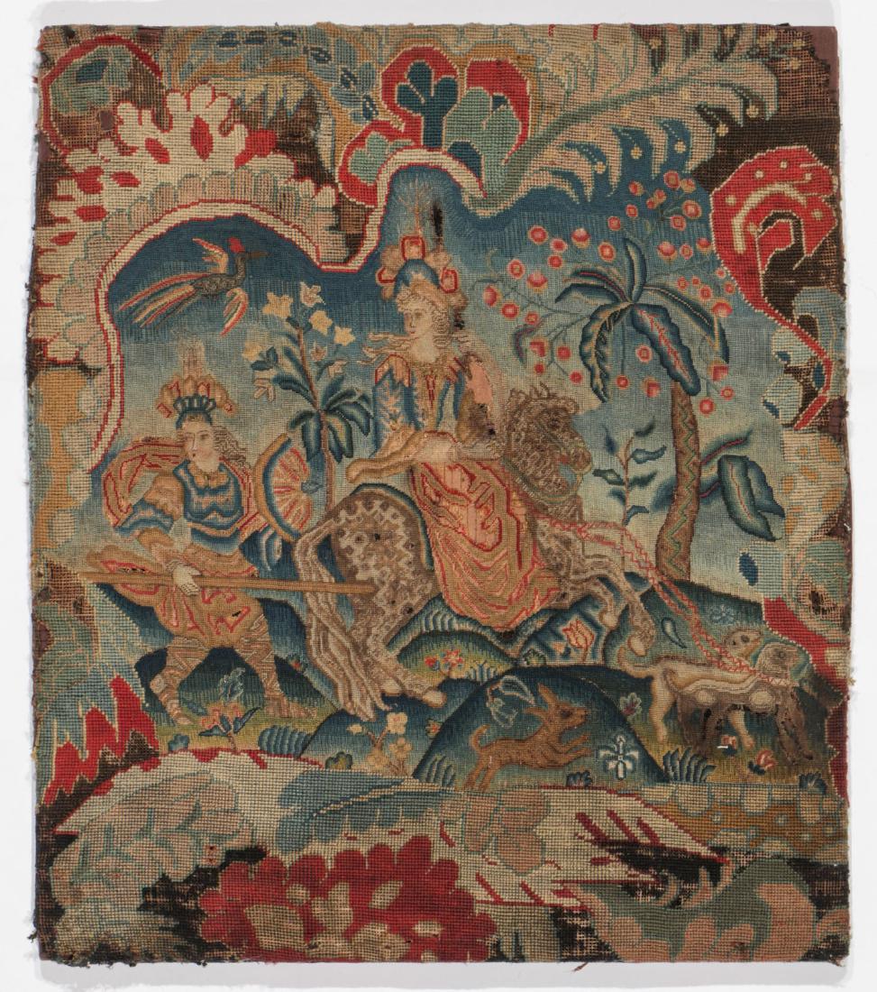 Antique English Pictorial Needlepoint/Tapestry (1 of 3)