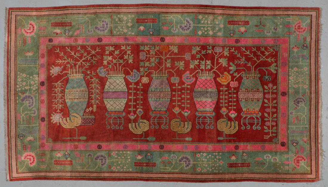 Antique Khotan Rug, Xinjiang: 6'7'' x 11'7'' (1 of 7)