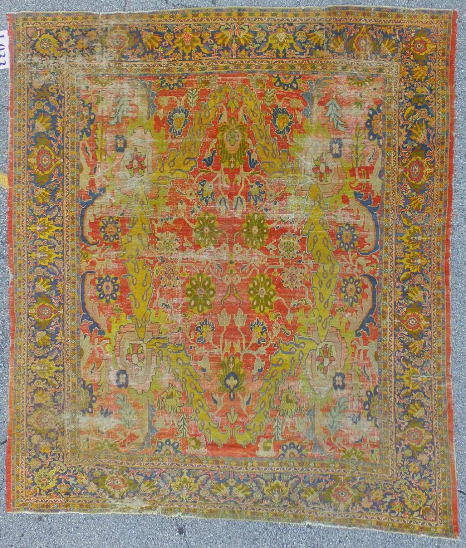 Antique Sultanabad Rug: 10'5'' x 12' (1 of 7)