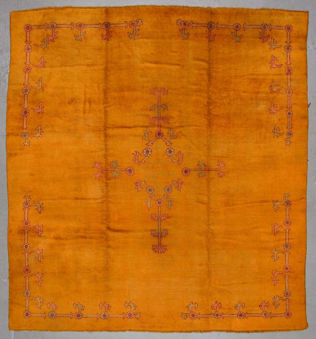 Antique Oushak Rug, Turkey: 12'1'' x 13'4'' (1 of 6)