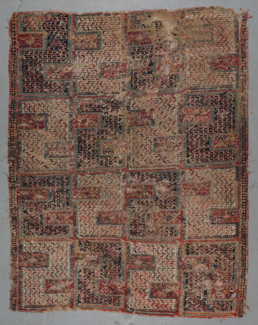 S-Dragon Sileh Sumak, South Caucasus, 19th C: 6'4'' x (1 of 7)