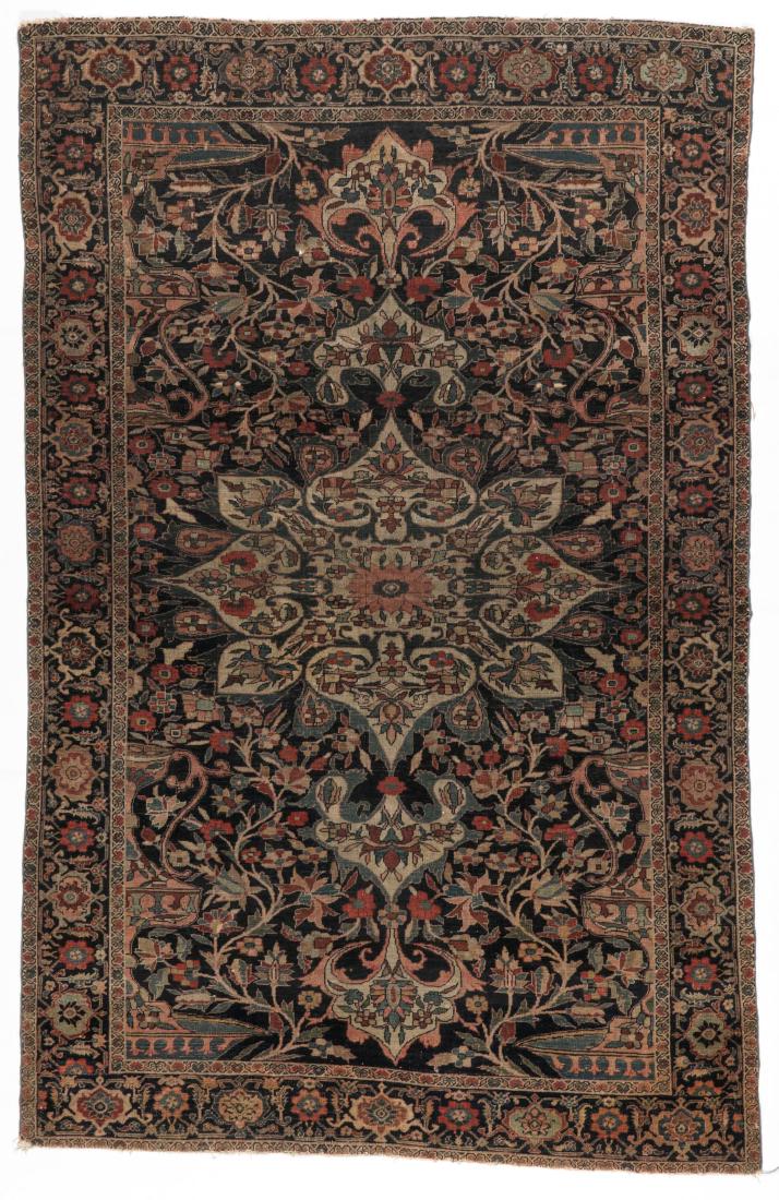 Antique Ferahan Sarouk Rug: 4'1'' x 6'6'' (1 of 7)