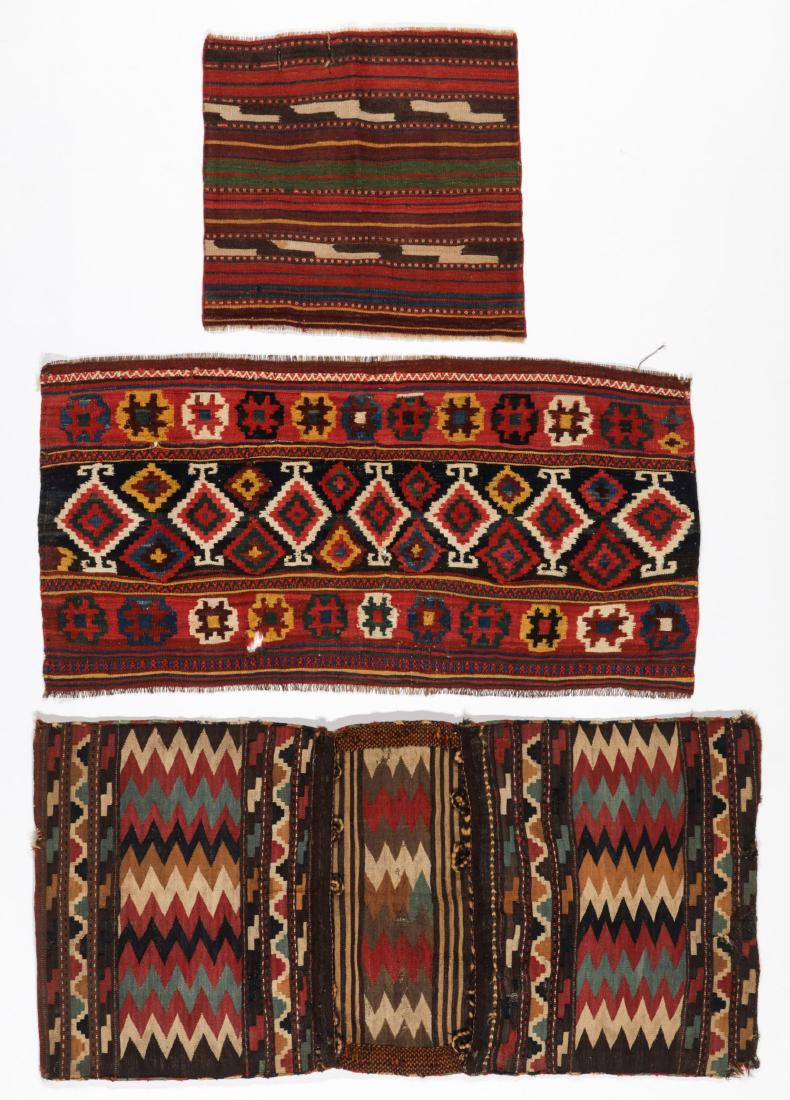 3 Antique NW Persian/Caucasian Flatweaves/Trappings (1 of 7)