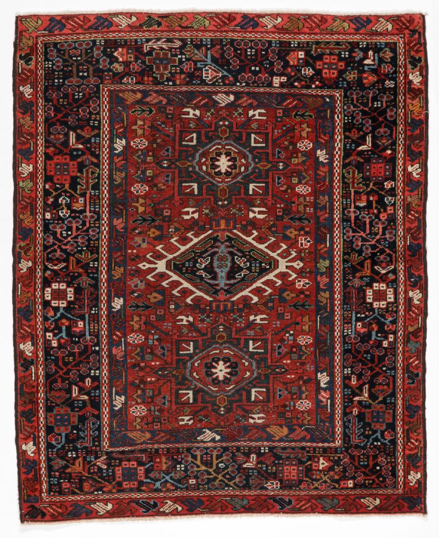 Semi-Antique Karadja Rug: 3'9'' x 4'8'' (1 of 7)