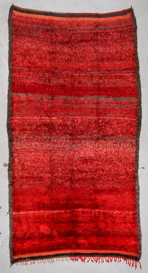 Mid Century Moroccan Rug: 6'7'' x 13'1'' (1 of 5)