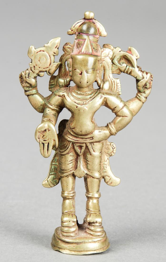 Brass Vishnu Statue, circa 1800-1850 (1 of 3)