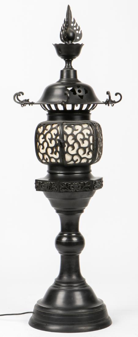 Japanese Bronze Electric Lantern (1 of 6)